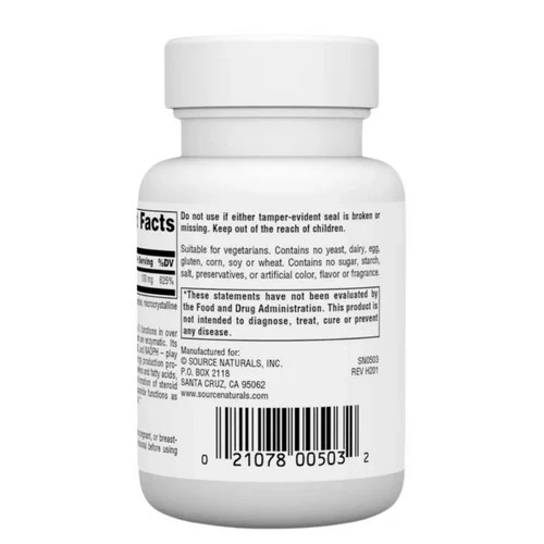 Source Naturals, Niacinamide B-3, 100 mg, 100 Tabs - Image 3