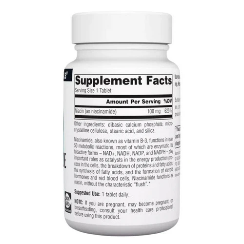 Source Naturals, Niacinamide B-3, 100 mg, 250 Tabs - Image 2