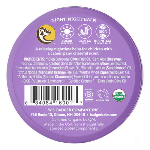 Badger Balm, Night Night Balm, 56 Grams - Image 2