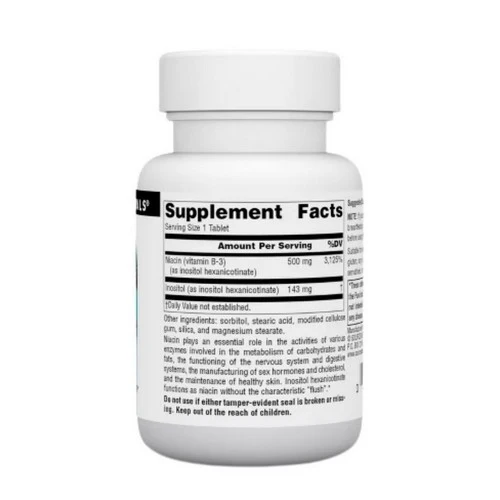 Source Naturals, No-Flush Niacin, 500 mg, 30 Tabs - Image 2