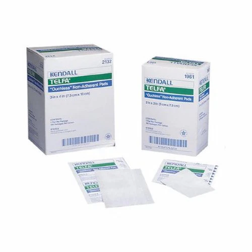 Cardinal, Non-Adherent Dressing Telfa Ouchless Cotton 8 X 10 Inch NonSterile, Count of 500
