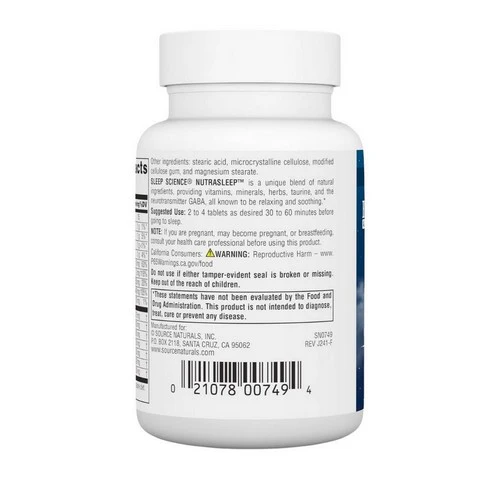 Source Naturals, NutraSleep, 40 Tabs - Image 3