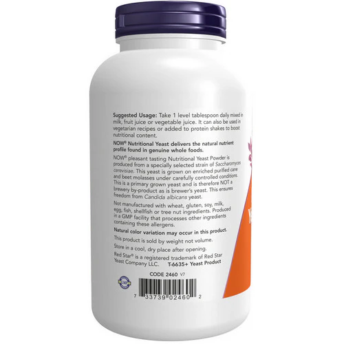 Now Foods, Nutritional Yeast Powder, 10 OZ - Image 3