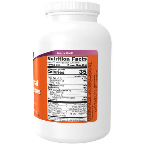 Now Foods, Nutritional Yeast Flakes, FLAKES, 10 Oz - Image 2