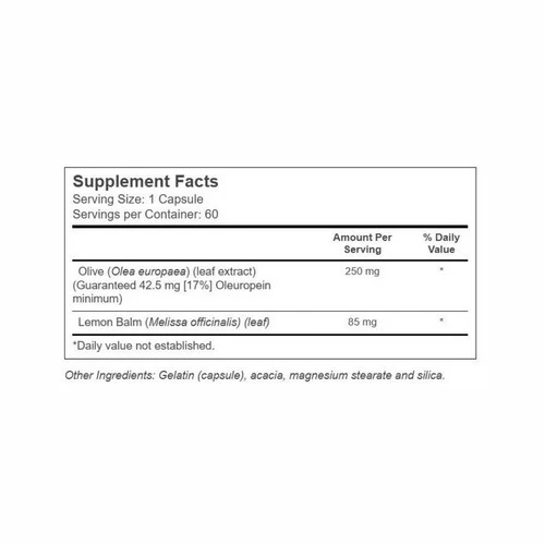 Solaray, Olive Leaf Extract, 250 mg, 60 Caps - Image 2