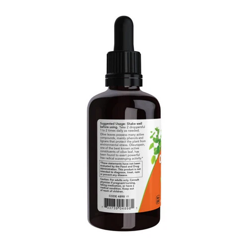Now Foods, Olive Leaf Glycerite, 2 OZ - Image 3