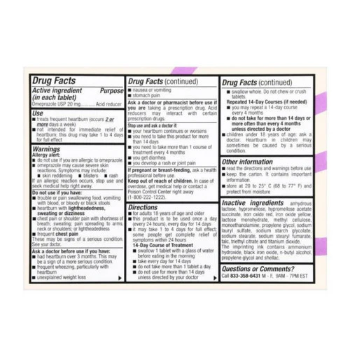 Foster And Thrive, Omeprazole Delayed Release, 20 Mg, 14 Capsules - Image 2
