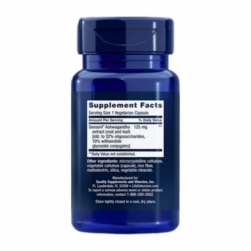 Life Extension, Optimized Ashwagandha Extract, 60 vcaps - Image 2