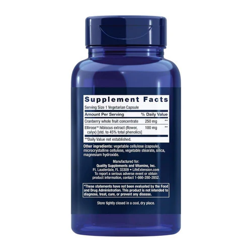 Life Extension, Optimized Cran-Max with UTIRose, 500 MG, 60 vcaps - Image 2