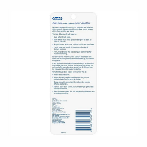 Oral-B, Denture Toothbrush Dual Head, each - Image 2