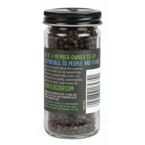 Frontier Coop, Organic Black Peppercorns, 2.12 Oz - Image 2