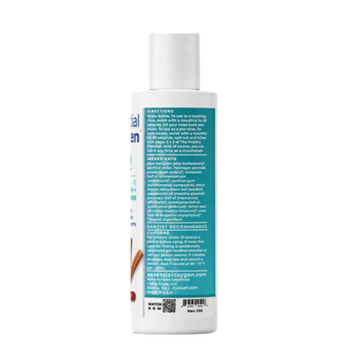 Essential Oxygen, Organic Brushing Rinse, Cinnamint 3 Oz - Image 3