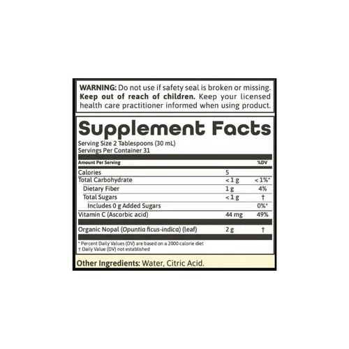 Dynamic Health Laboratories, Organic Certified Nopal Gold, 32 oz - Image 2