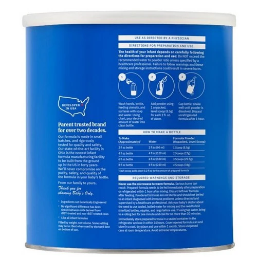 Babys Only Organic, Organic Complete Nutrition Milk Based Powder Infant Formula, 21 Oz (Case Of 6) - Image 2