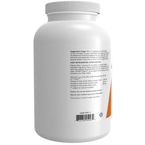 Now Foods, Organic Fiber-3, 16 OZ - Image 2
