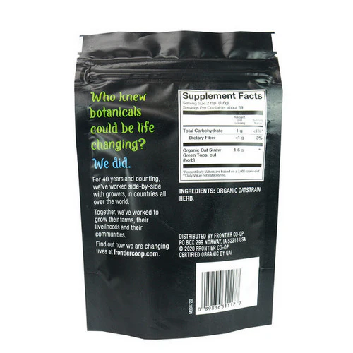 Frontier Coop, Organic Green Oatstraw Tops, 2.19 Oz - Image 2