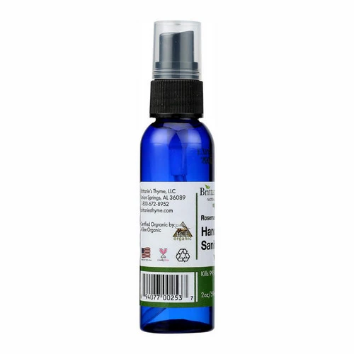 Brittaine's Thyme, Organic Hand Sanitizer Rosemary Peppermint, 2 Oz - Image 4