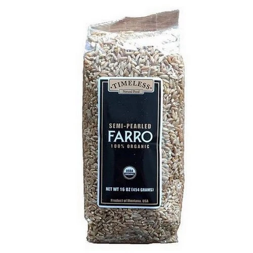 Timeless Natural Foods, Organic Heirloom Semi Pearled Farro, 16 Oz