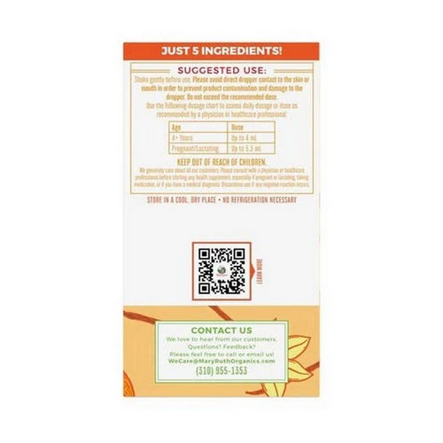 MaryRuth's, Organic Orange Vanilla Vitamin C Liquid Drops, 1 Oz - Image 2