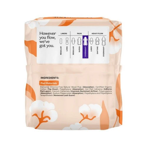 The Honey Pot, Organic Overnight Pads, 12 Count - Image 2