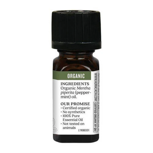 Aura Cacia, Organic Peppermint Essential Oil, 0.25 Oz - Image 2
