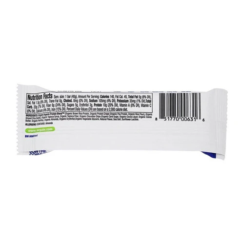 Orgain, Organic Protein Bar Chocolate Chip Cookie Dough, 1.41 Oz (Case Of 12) - Image 2