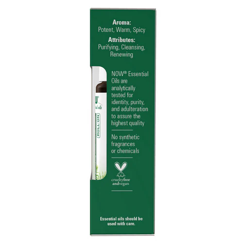 Now Foods, Organic Roll On, Tea Tree 10 ml - Image 2