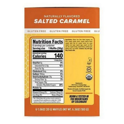Honey Stinger, Organic Salted Caramel Waffle, 1.06 Oz - Image 2