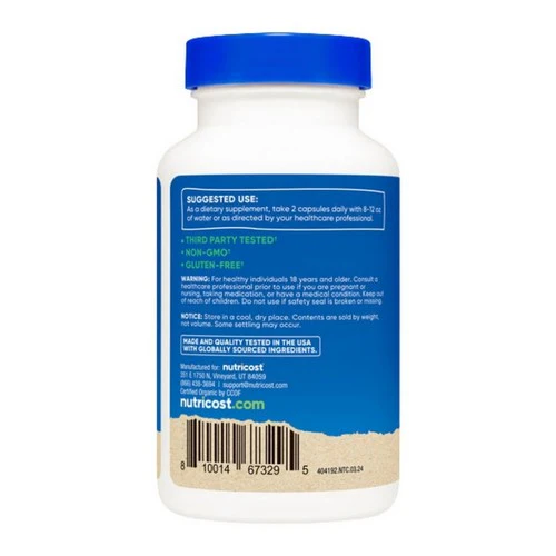 Nutricost, Organic Saw Palmetto MWO, 500 Mg, 120 Caps - Image 3