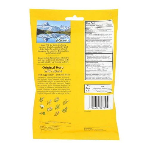 Ricola, Original Herb Cough Drops Sugar Free, 45 Count(Case Of 3) - Image 2