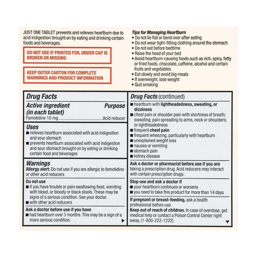 Foster And Thrive, Original Strength Acid Reducer, 10 Mg, 60 Tabs - Image 2