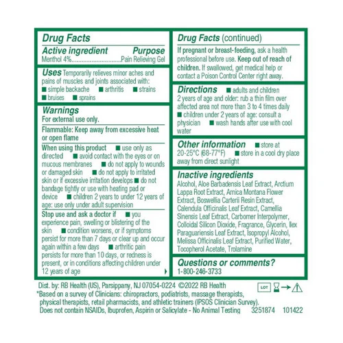 Biofreeze, Overnight Joint And Muscle Pain Relief Roll, 2.5 Oz - Image 2