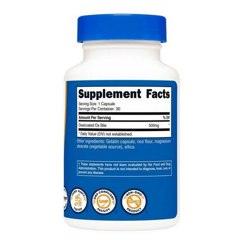 Nutricost, Ox Bile Capsules, 500 Mg, 30 Count - Image 2