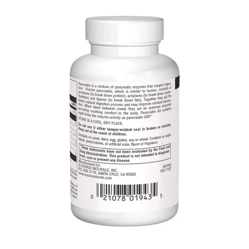 Source Naturals, Pancreatin 8x Capsules, 50 Caps - Image 3