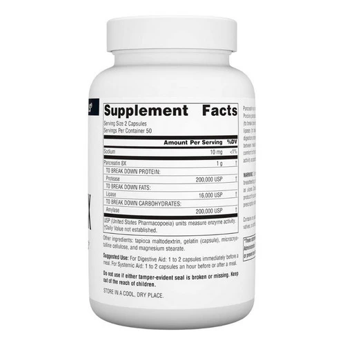 Source Naturals, Pancreatin 8x Capsules, 100 Caps - Image 2