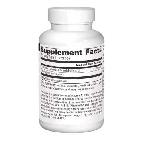 Source Naturals, Pantethine, 25 mg, 60 Tabs - Image 2