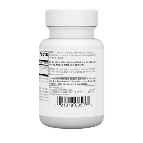 Source Naturals, Pantothenic Acid, 100 mg, 100 Tabs - Image 3
