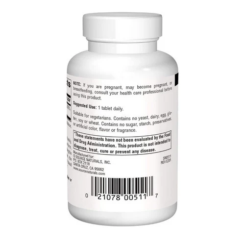 Source Naturals, Pantothenic Acid, 250 mg, 100 Tabs - Image 3