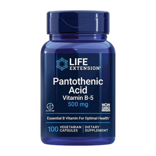 Life Extension, Pantothenic Acid Vitamin B5, 500 MG, 100 V caps