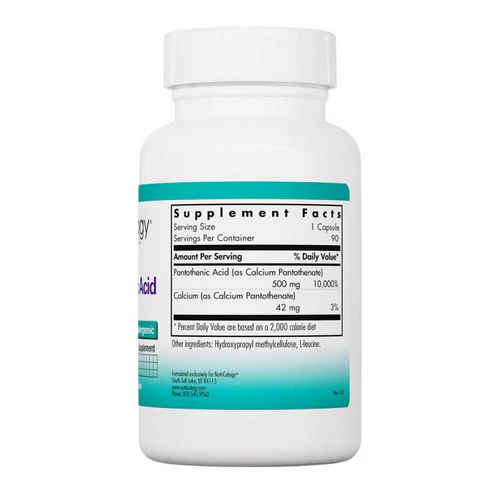 Nutricology/ Allergy Research Group, Pantothenic B-5, 90 Caps - Image 3