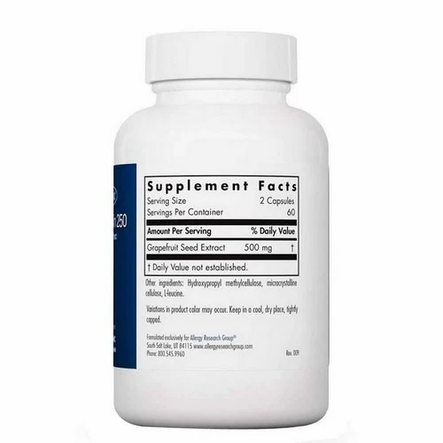 Nutricology/ Allergy Research Group, ParaMicrocidin 250 Grapefruit Seed Extract, 120 Veg Caps - Image 3