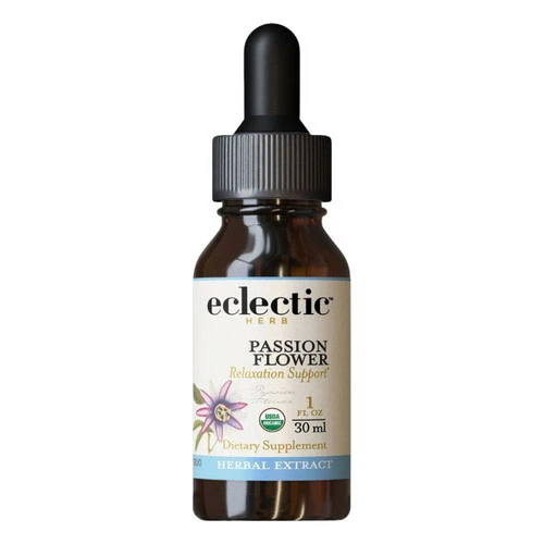 Eclectic Herb, Passion Flower, 1000 mg, 1 Oz with Alcohol