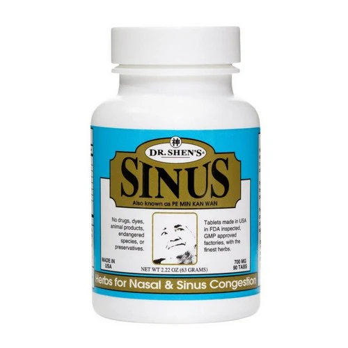 Dr. Shen's, Pe Min Kan Wan Sinus Nasal Decongestion, 700 MG, 90 TABS