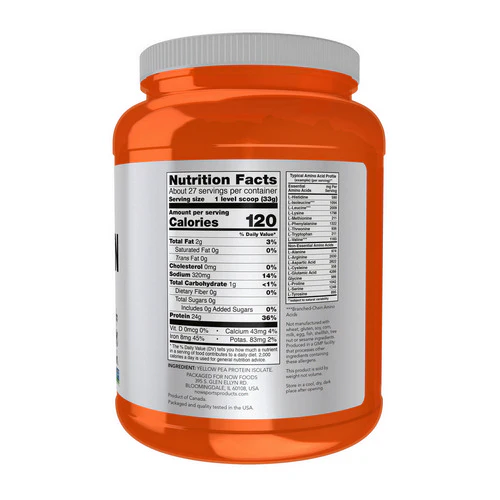 Now Foods, Pea Protein, 2 lbs - Image 2