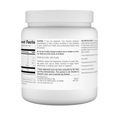 Source Naturals, Pea Protein Power, 1 lb - Image 3