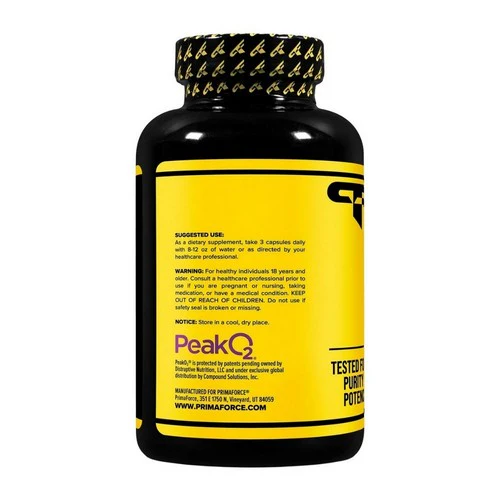 Primaforce, Peak O2 Ultimate Mushroom Blend, 2000 Mg, 180 Caps - Image 2
