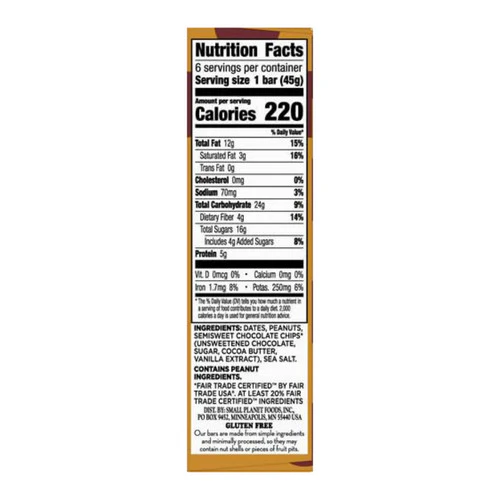 Larabar, Peanut Butter Chocolate Chip Protein Bar, 9.6 Oz(Case Of 8) - Image 4
