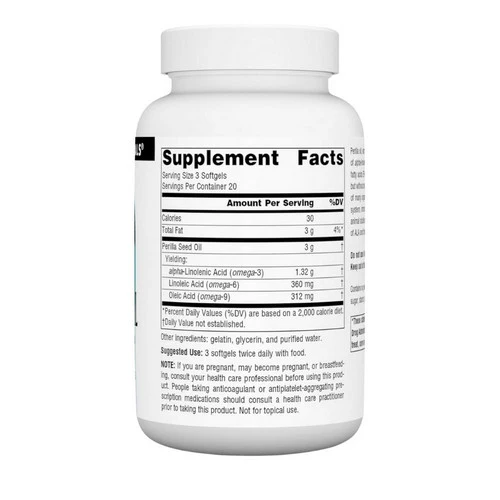 Source Naturals, Perilla Oil, 1000 mg, 60 Softgels - Image 2