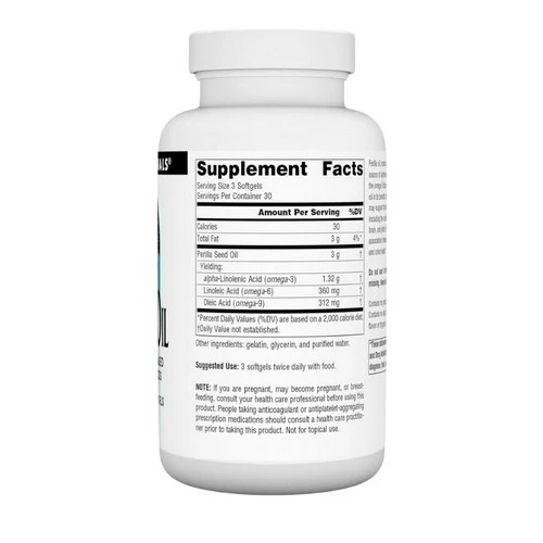 Source Naturals, Perilla Oil, 1000 mg, 90 Softgels - Image 2