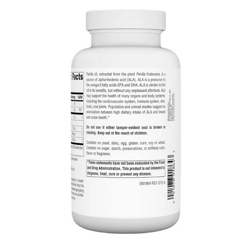 Source Naturals, Perilla Oil, 1000 mg, 90 Softgels - Image 3